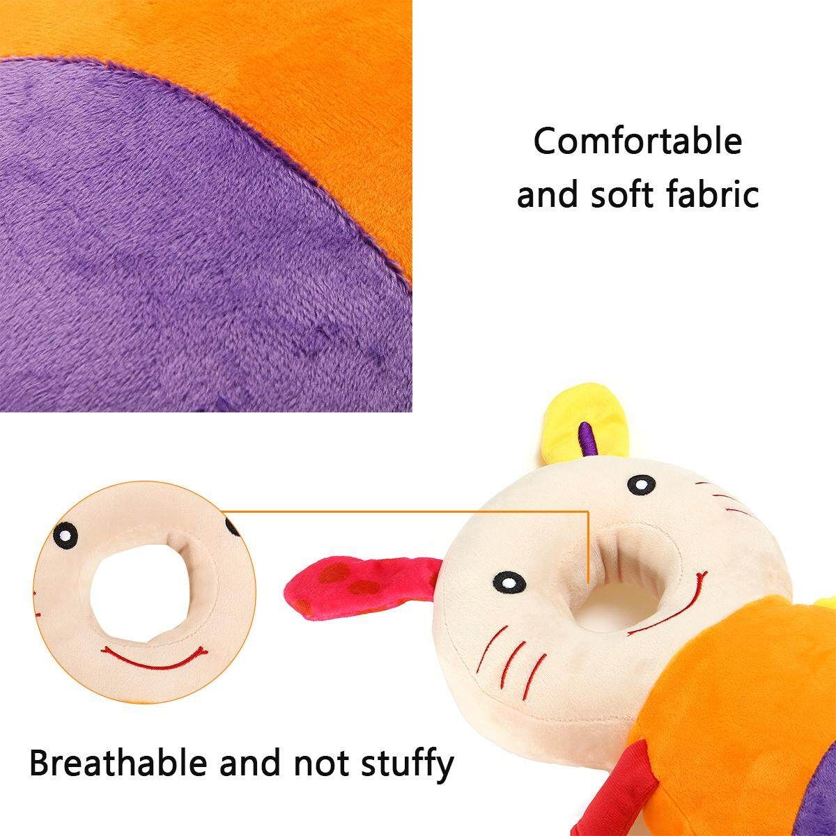 Baby Toddler Kids Head Cushion Protection Pillow Safety Pad For Crawling Walking Dark Brown
