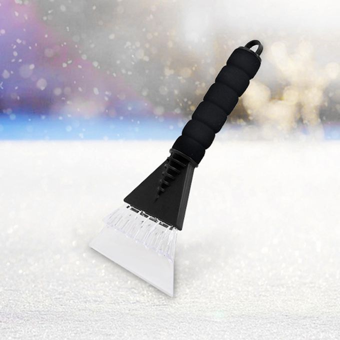 Compact Car Ice Scraper Window Windshield Frost For Van Bus Black