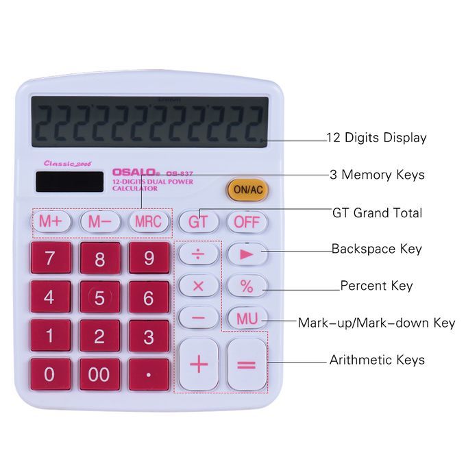 Handheld Colorful Standard Function Desktop Electronic