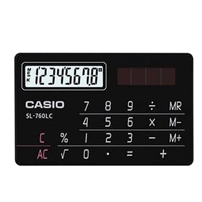 SL-760LC Pocket Type Calculator - Black