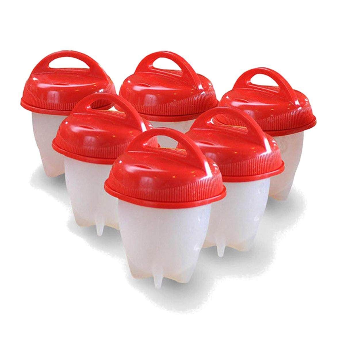 Silicon Egg Cook Mold Hard Boiled Eggs Without Shell For Egg Kichen Tools 6pcs