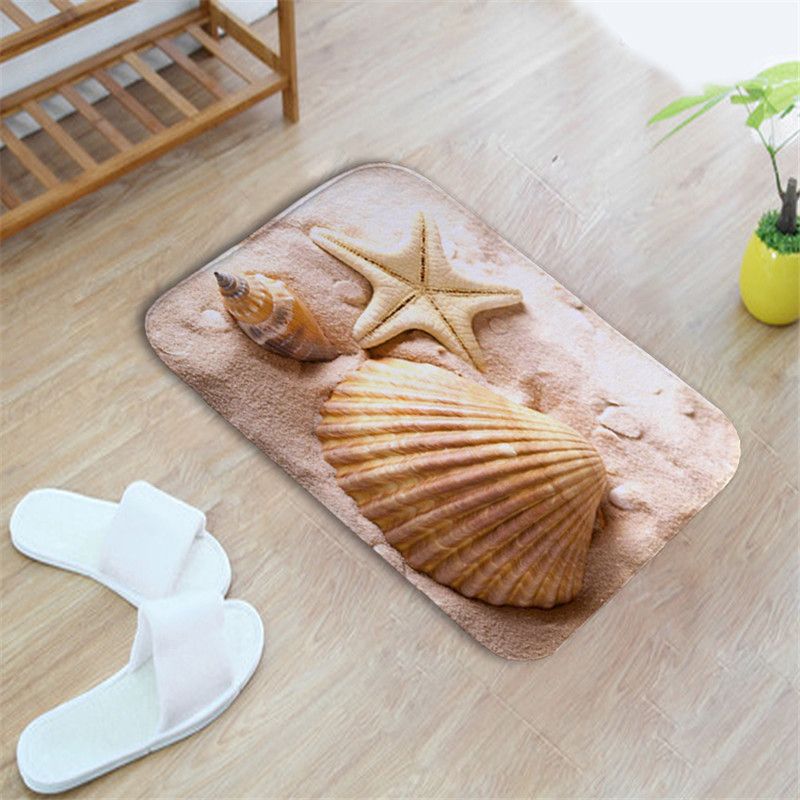 Sea Pattern 3d Printed Mat Kitchen Bathroom Rug Ha