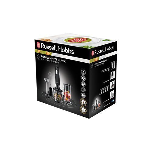 Desire 3 In 1 Hand Blender - Matt Black - 24702