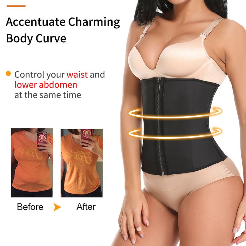 Waist Trainer For Women Underbust Corset Top Latex Sport Girdle Waist Cincher HourglBody Slimming Belt Modeling Strap