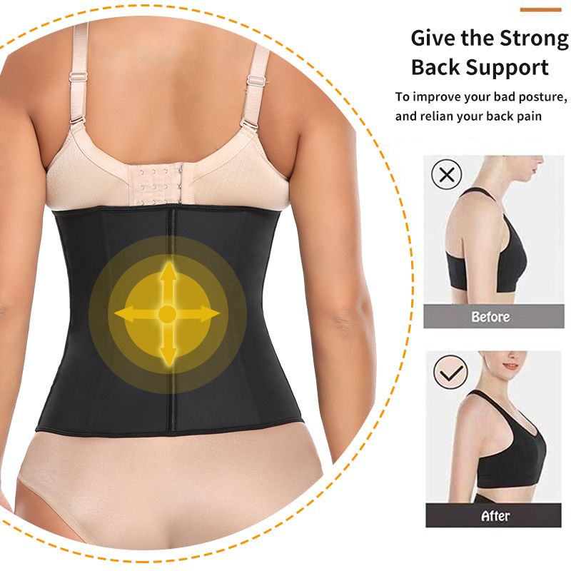 Waist Trainer For Women Underbust Corset Top Latex Sport Girdle Waist Cincher HourglBody Slimming Belt Modeling Strap