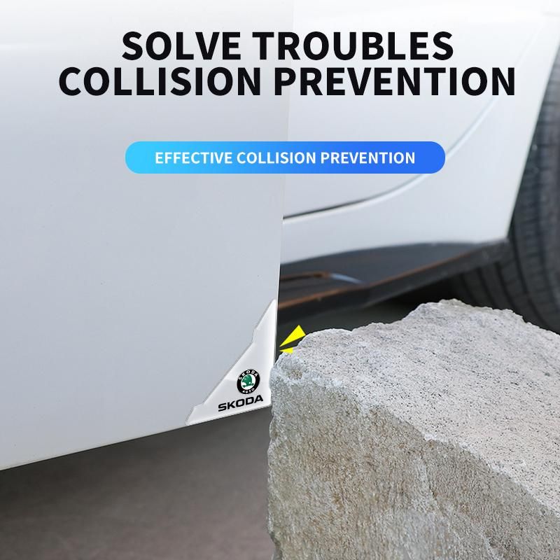 Car Door Corner Cover Anti-Collision Protection For Skoda Fabia 2 Octavia 3 Rapid Superb Accessories Led Luggage Car Styling