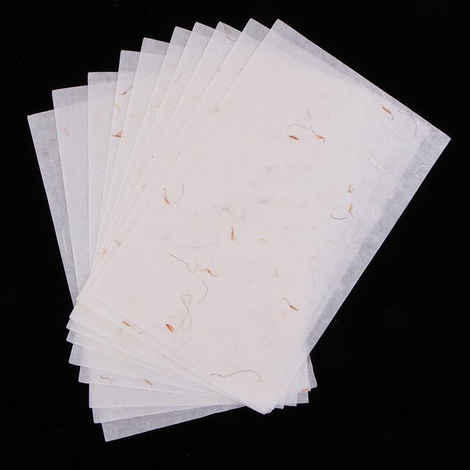2X 10Pcs Handmade Xuan Paper Washi Paper Stationery Paper Saffron