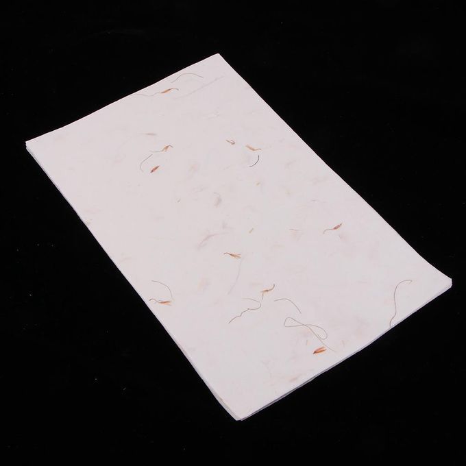 2X 10Pcs Handmade Xuan Paper Washi Paper Stationery Paper Saffron