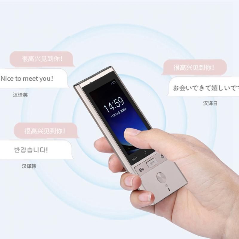 75 Languages Real Time Translation Smart Voice Translator WIFI+GPS+BT Multilingual Translator For Travel Meeting High Accuracy WAAAA