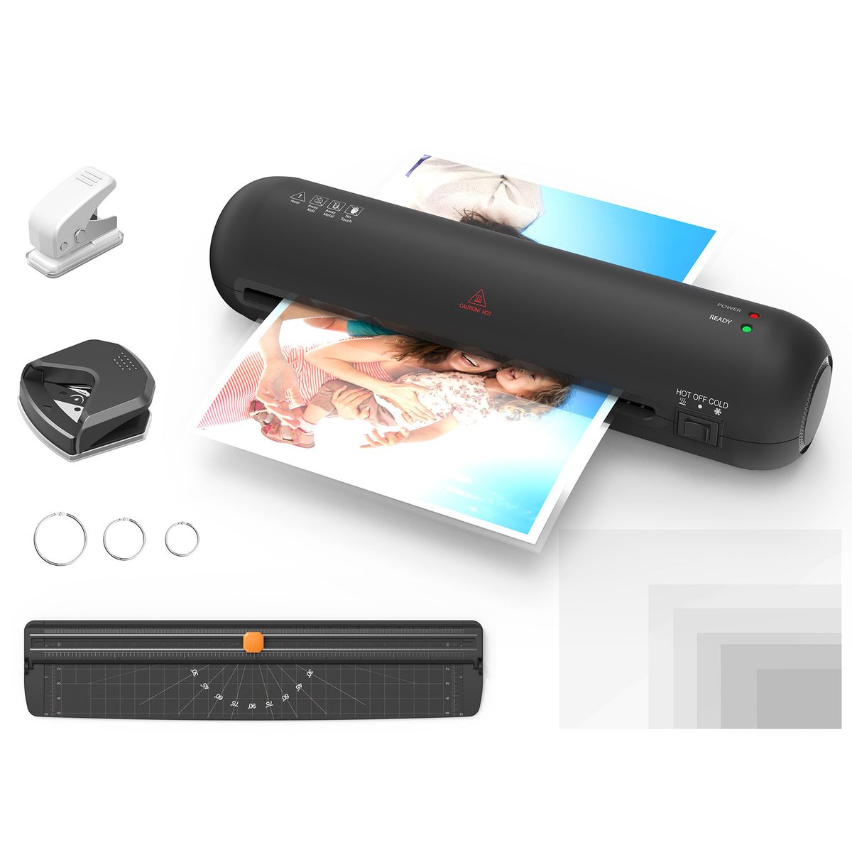 Desktop Laminator Machine Set A4 Size Hot And Cold