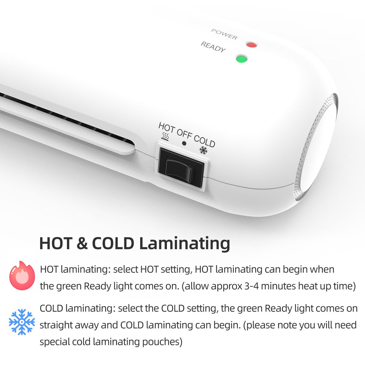 Desktop Laminator Machine Set A4 Size Hot And Cold