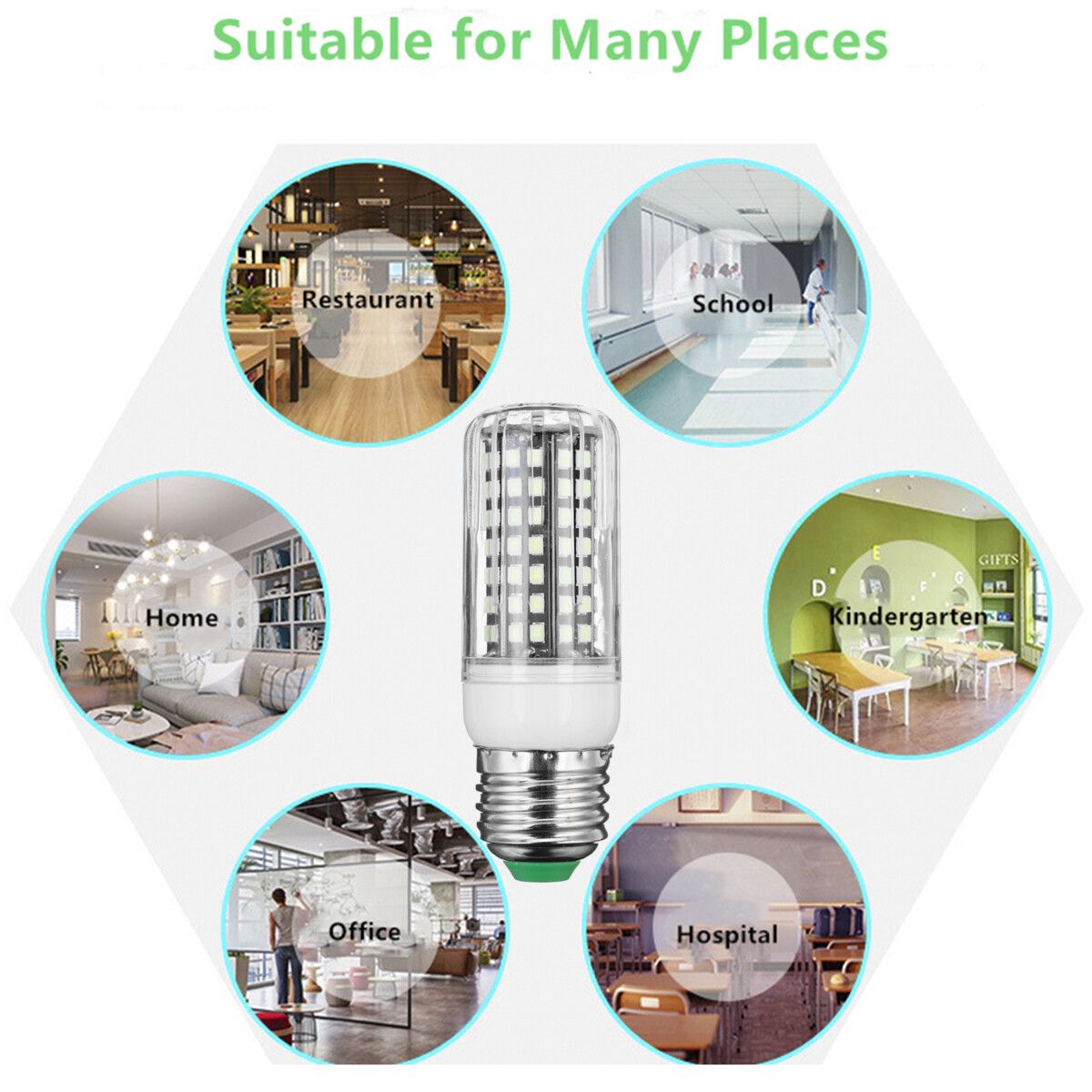 10W 110V-220V UV Light Germicidal Lamp 170 LED UV Light Sanitizer Disinfection Lamp Germ Killing Light E27 / E14, 110V / 220V E14-220V