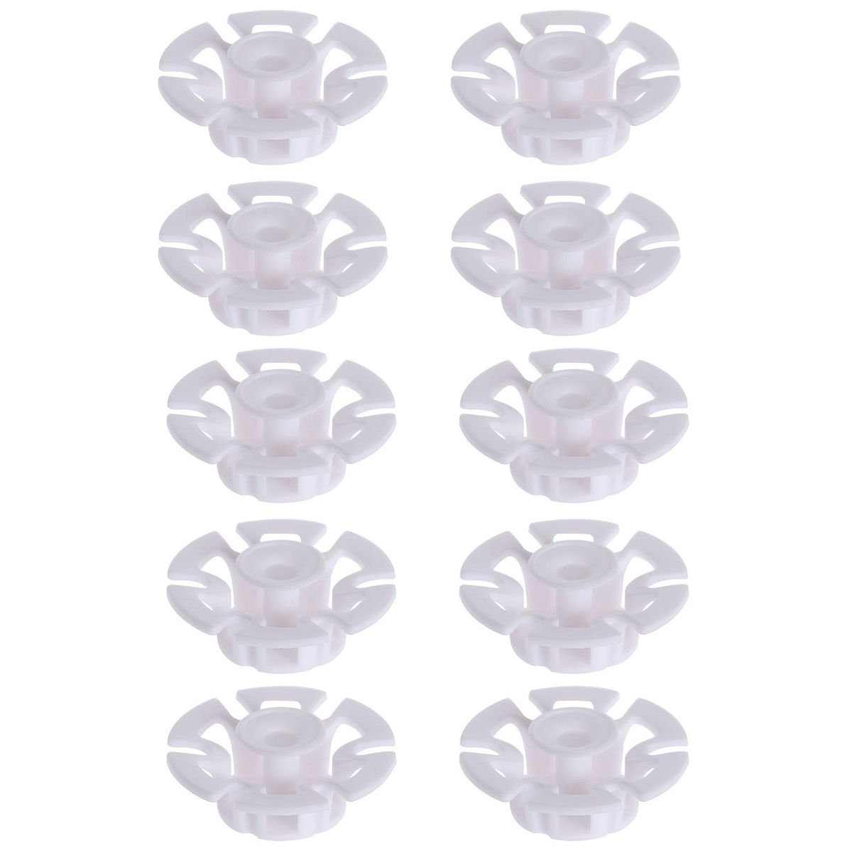 10Pcs Plug Holders Plug Holders Hooks Finishing Brackets White