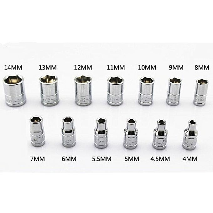 46 Piece Sleeve Set Tool Sleeve Ratchet Screwdriver Combination Socket Wrench Set Auto Repair Tools