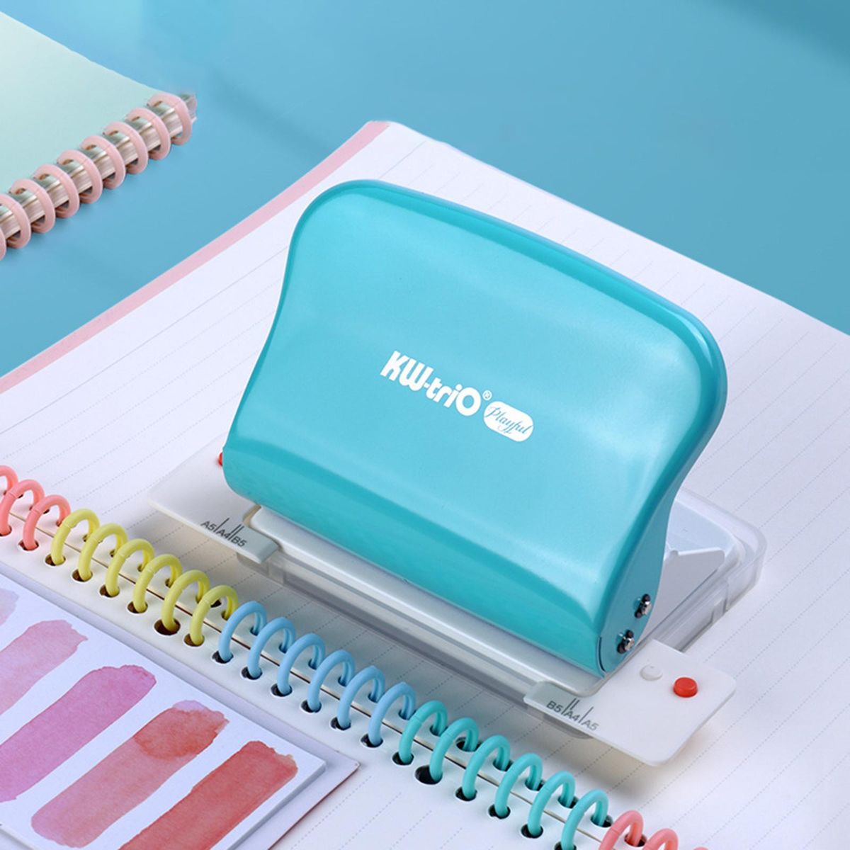 Loose Leaf Hole Puncher Office Supplies Notebook Paper Hole Green