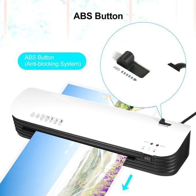 SL299 Laminator Machine Set A4 Size Hot And Cold Lamination