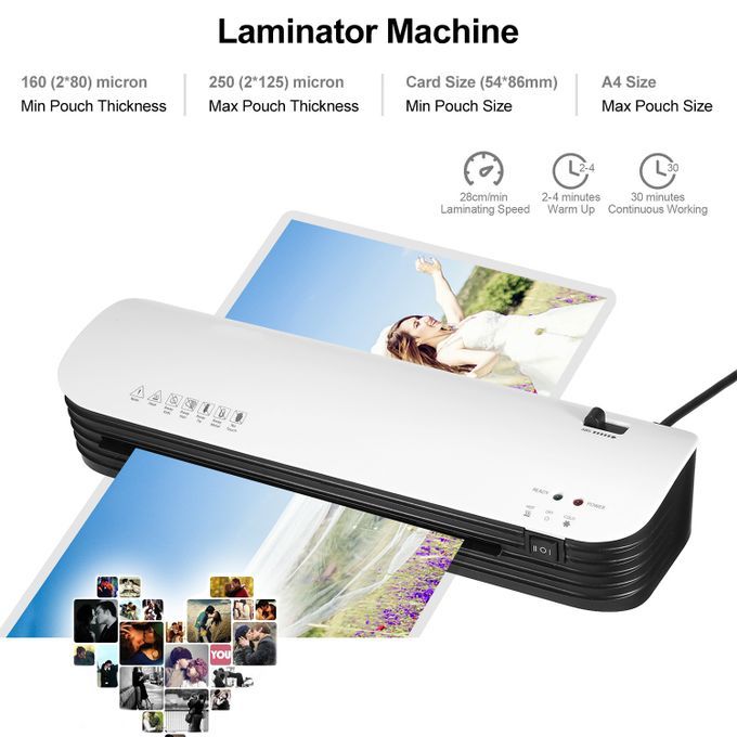 SL299 Laminator Machine Set A4 Size Hot And Cold Lamination