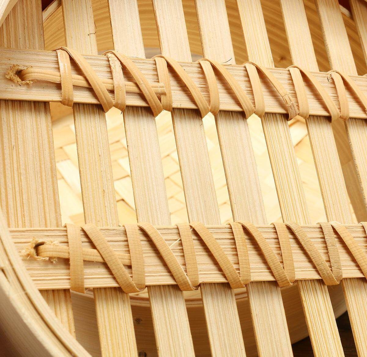 4 Pcs Set 6'' Bamboo Steamer Basket Homemade Food Rice Cooker Sum Bamboo Lid