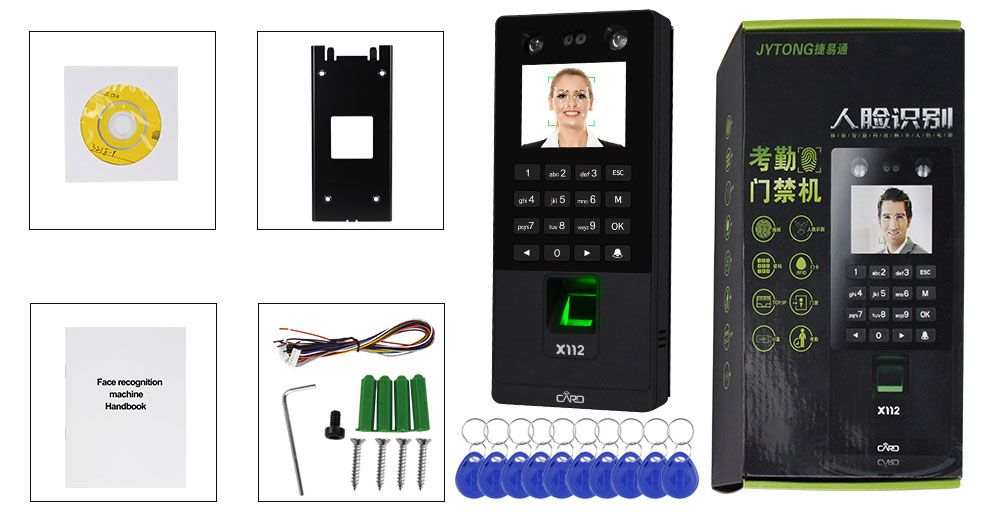 Biometric Facial Access Control Keypad System Fingerprint Time Attendance Machine