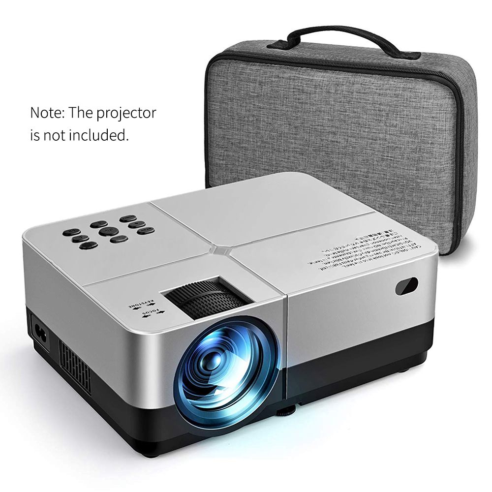Portable Grey Projector Storage Bag Case Universal Carrying