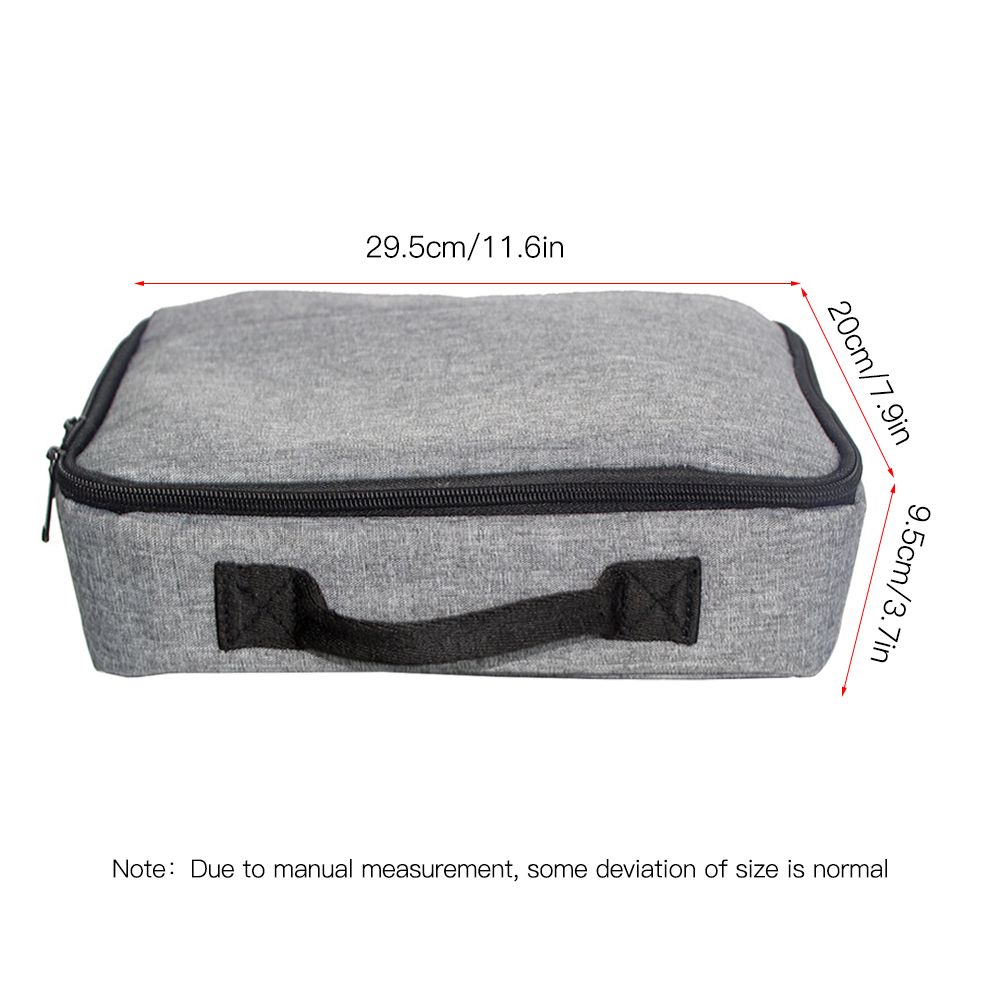 Portable Grey Projector Storage Bag Case Universal Carrying
