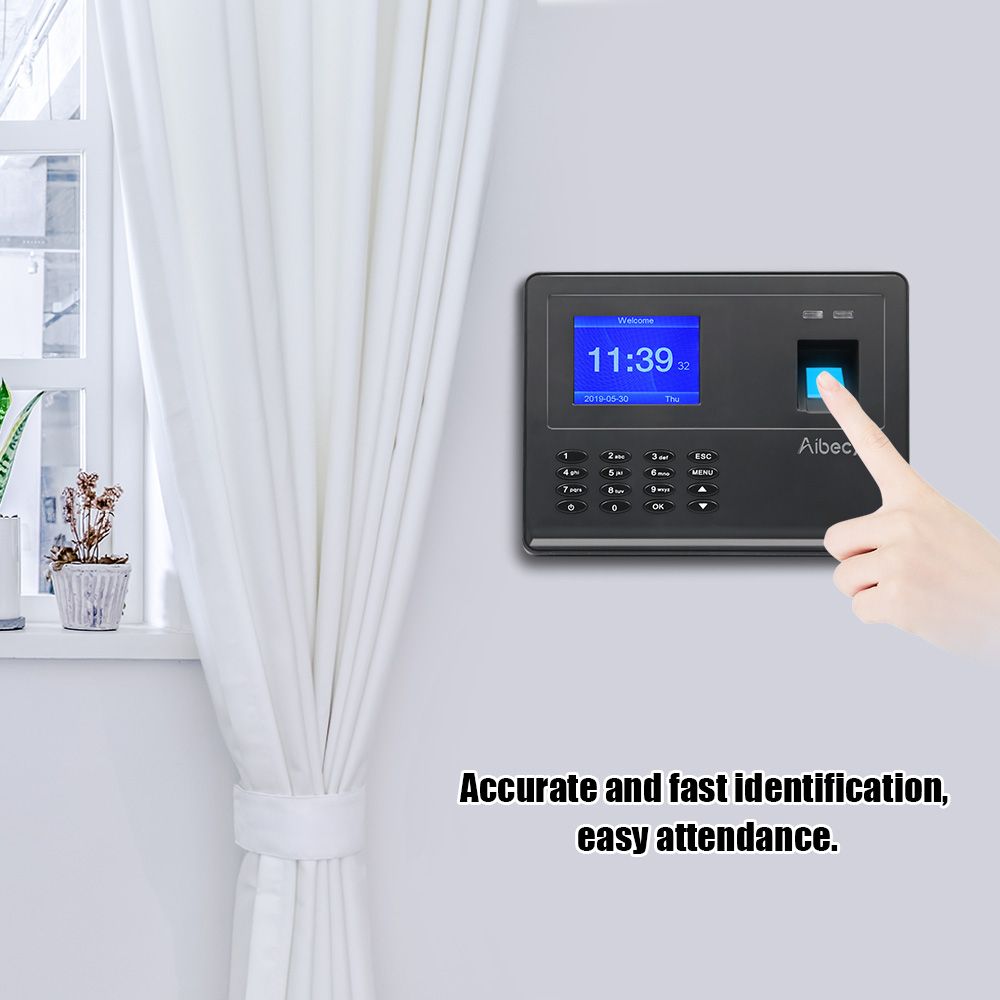 Aibecy Biometric Fingerprint Password Time Attendace