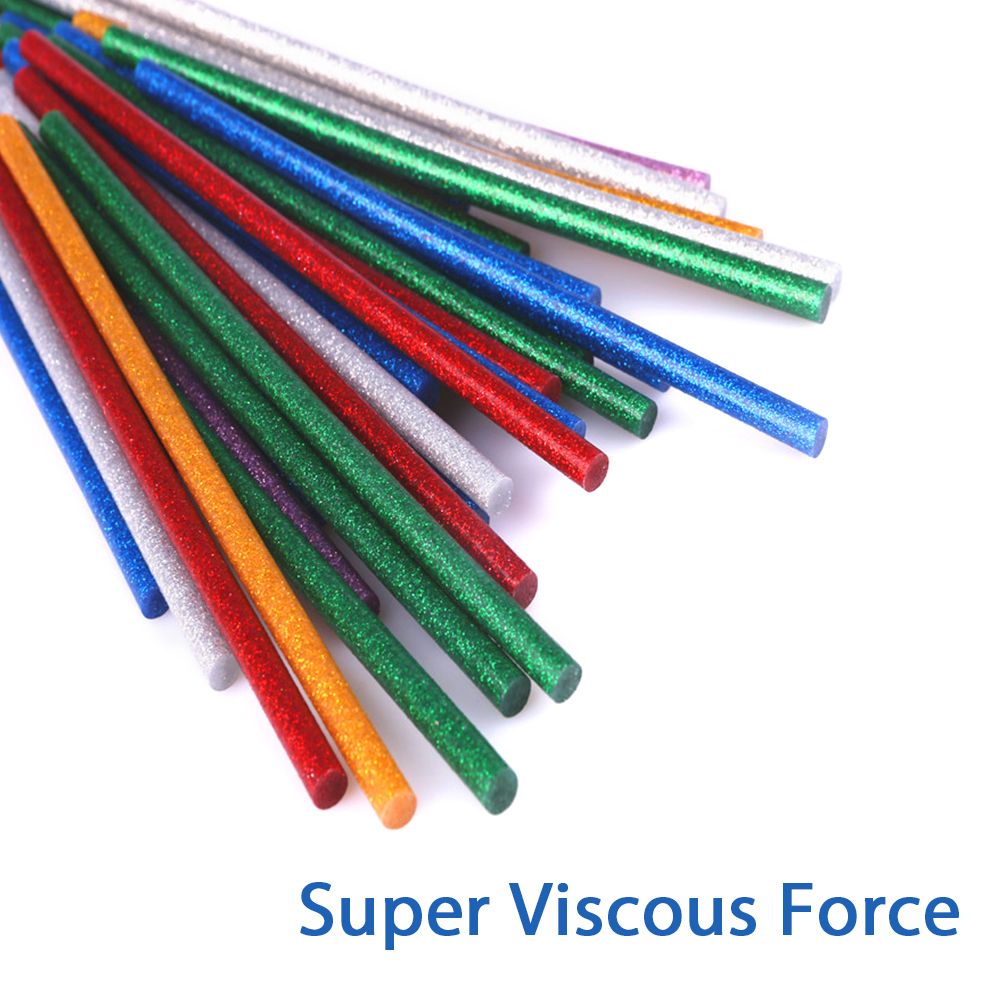 Hot Glue Stick 10PCS 11MM DIY Manual Transparent Color Flash