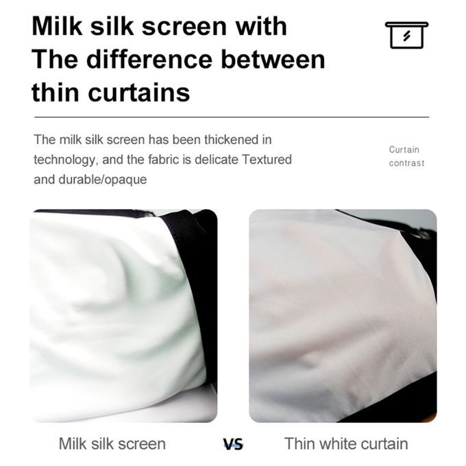 60 Inch Projector Screen 16:9 HD 4K Foldable Portable
