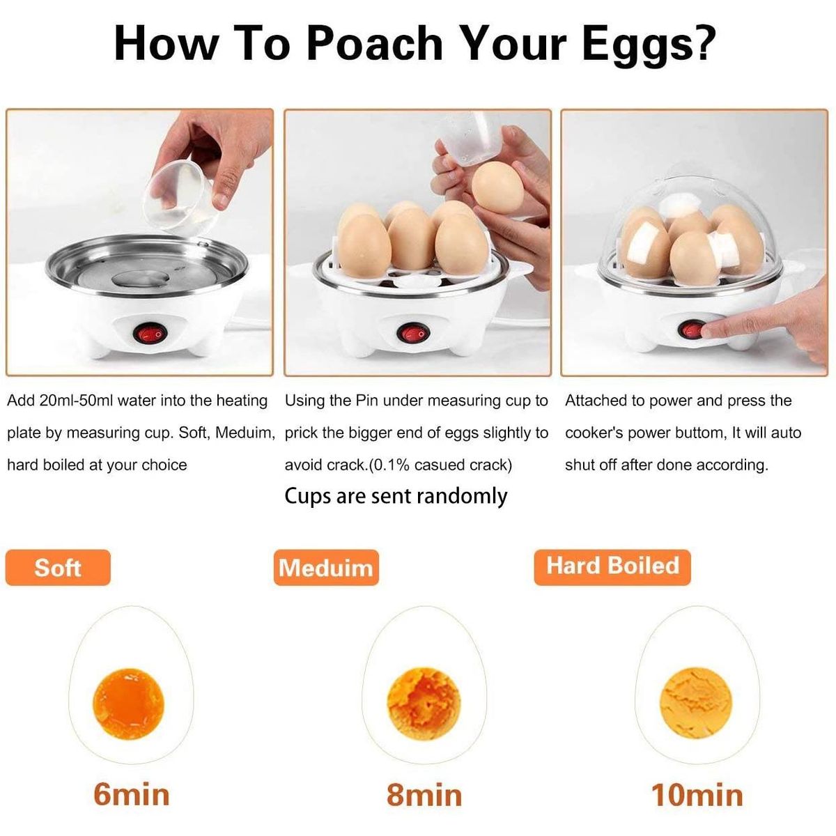 Electric Boiled Egg Cooker Boiler Maker Rapid Heating