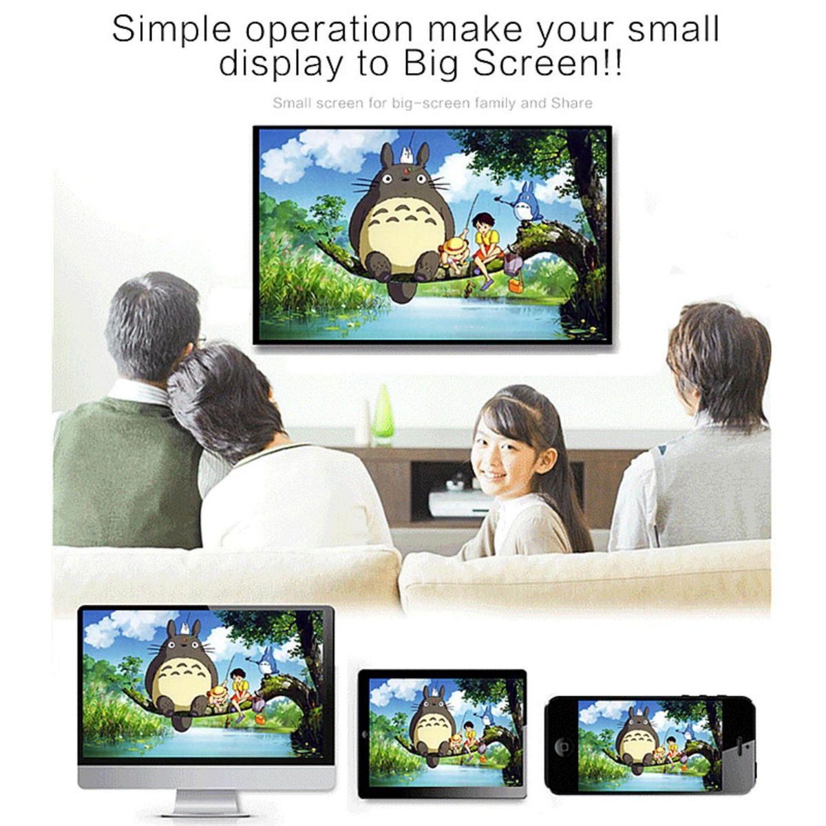 Miracast DLNA WiFi Display Dongle Airplay HDMI