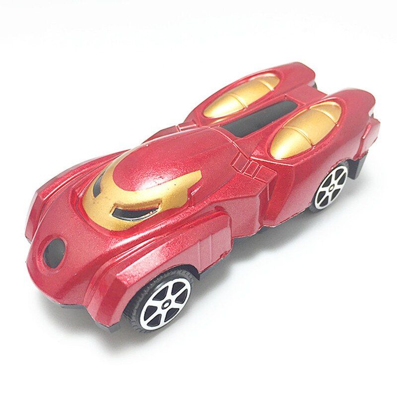 4PCS NEW Avenger League Spiderman Captain America Car Set