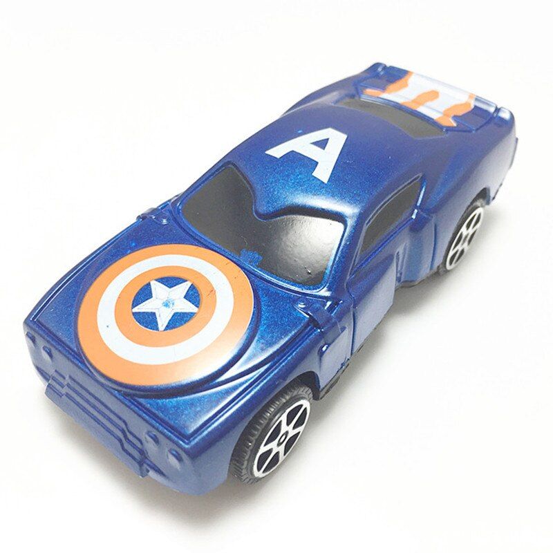 4PCS NEW Avenger League Spiderman Captain America Car Set