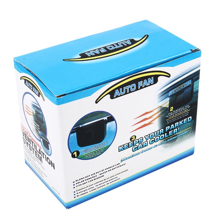 Solar Car Windshield Automatic Cooling Fan