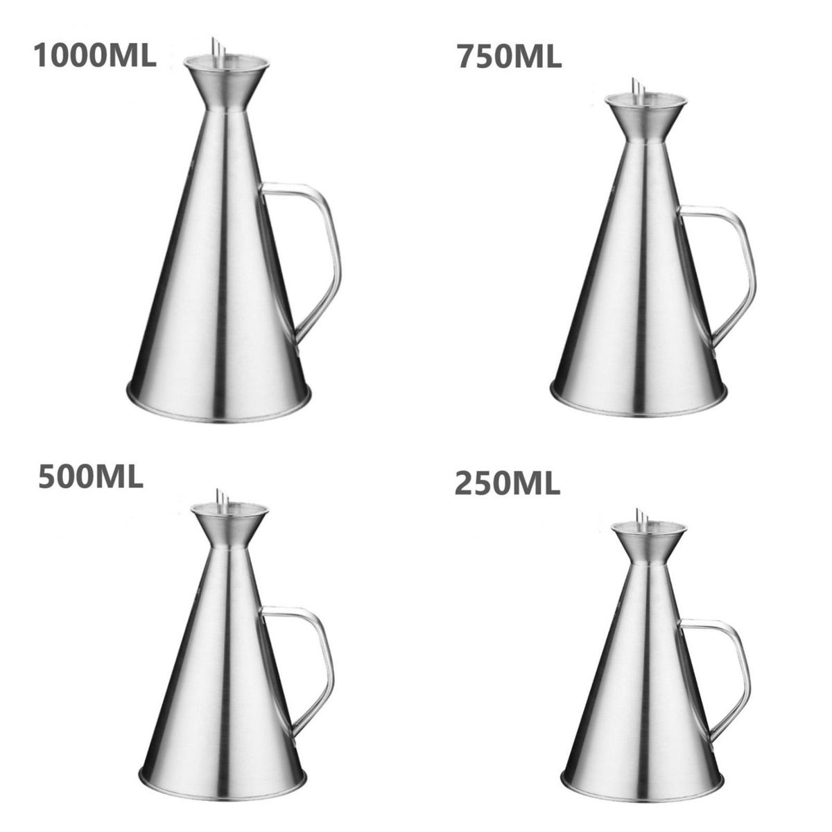 1000ML Stainless Steel Olive Oil Bottle Vinegar Sauce
