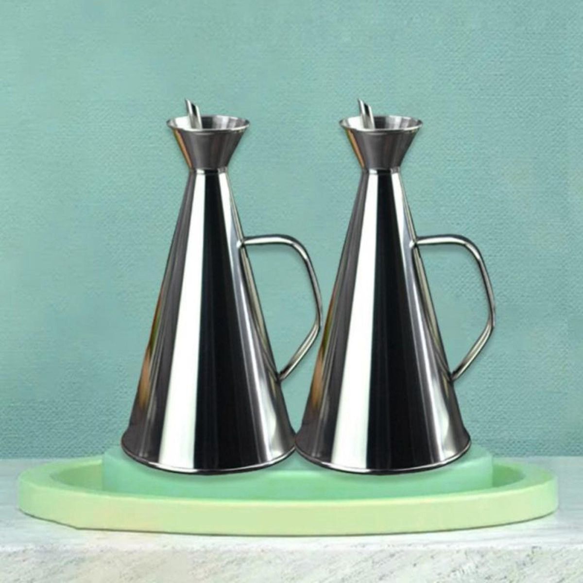 1000ML Stainless Steel Olive Oil Bottle Vinegar Sauce