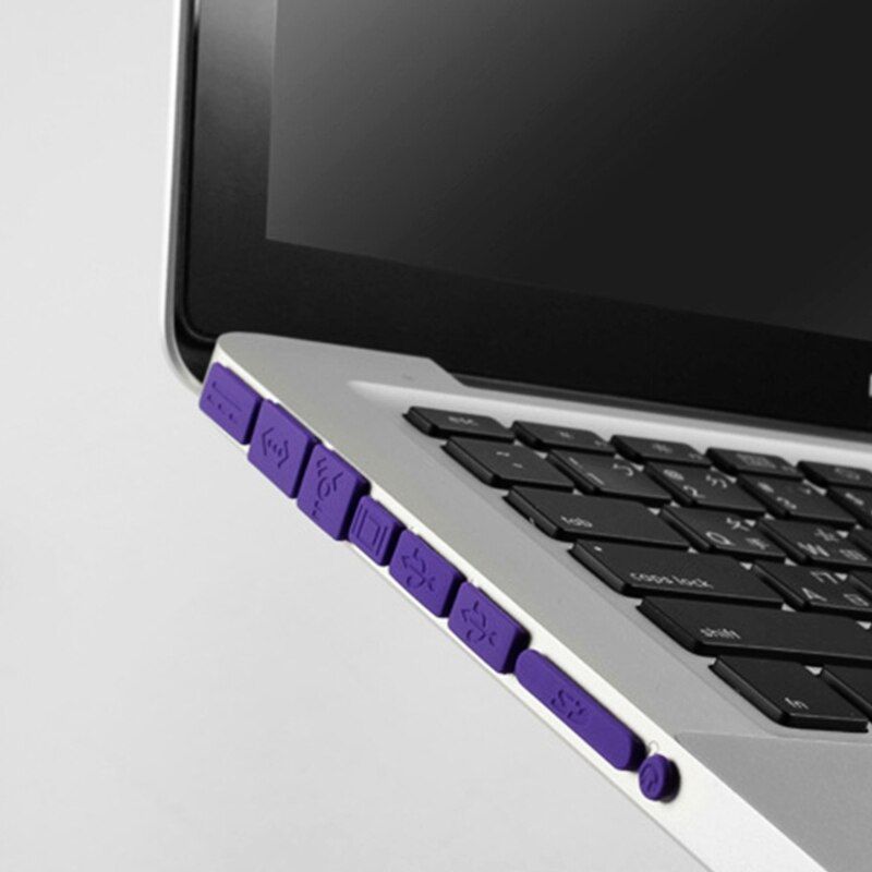 13pcs Set Colorful Silicone Laptop Anti Dust Plug Cover