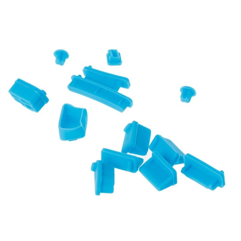 13pcs Set Colorful Silicone Laptop Anti Dust Plug Cover