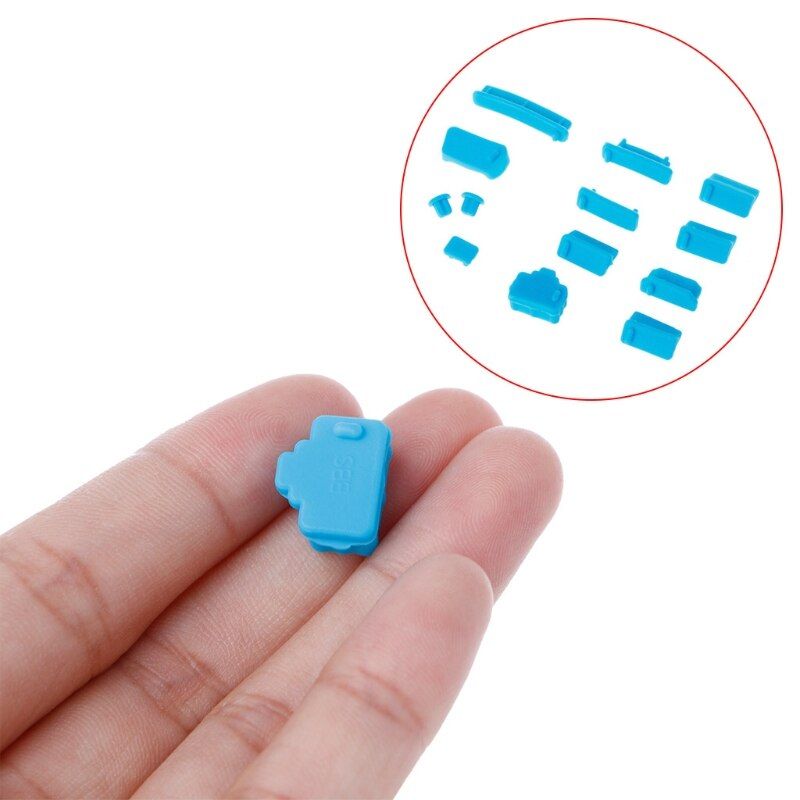 13pcs Set Colorful Silicone Laptop Anti Dust Plug Cover