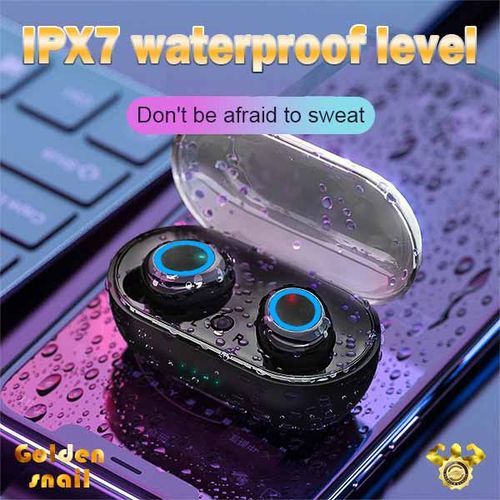 A3 Ture Wirelessly Sports Headset LEDs Earphones 360°Stereo