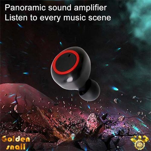 A3 Ture Wirelessly Sports Headset LEDs Earphones 360°Stereo