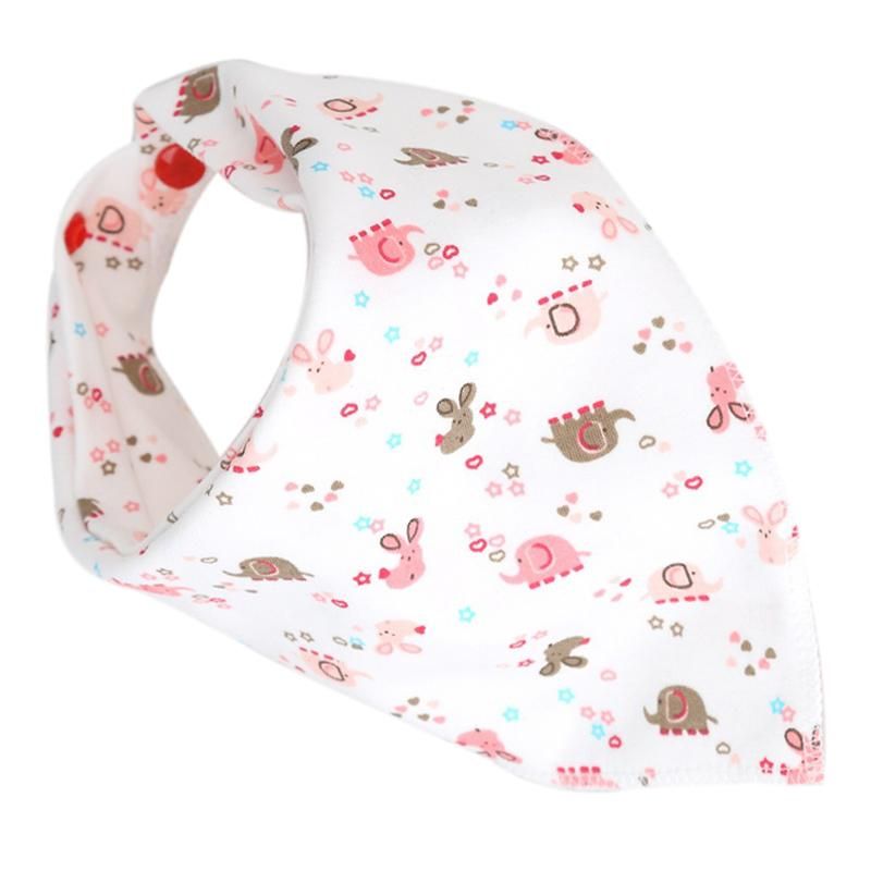 insular Cotton 1pcs Newborn Baby Bibs Waterproof Bib Burp Cloth For 0-3 Years Girls And Boys Bib Babies Clothing Cute Elephants