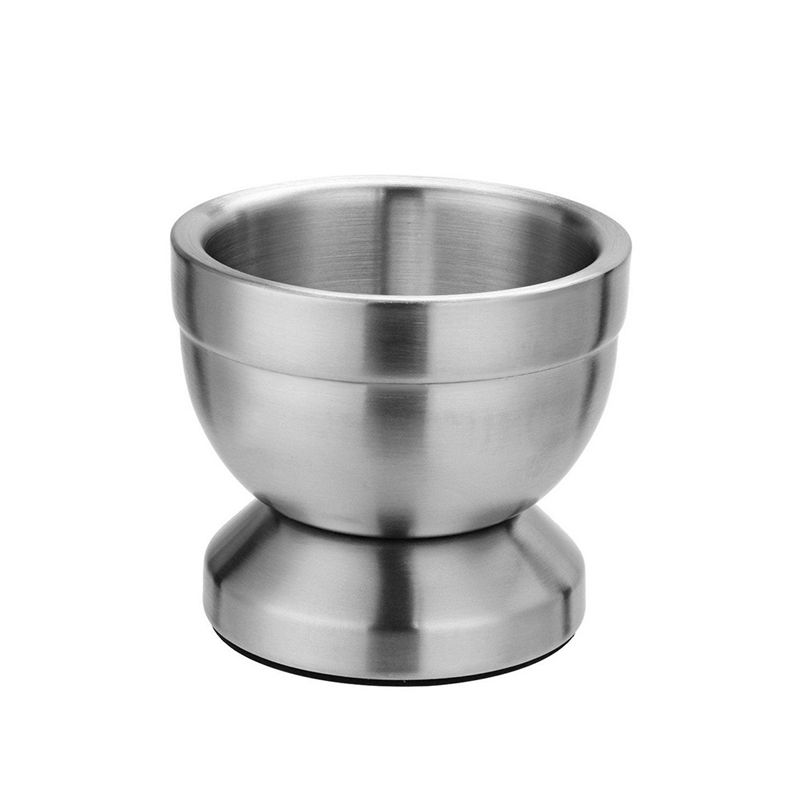 （mortar 11x11x10cm）New Garlic Spice Grinder Pharmacy Herbs Bowl Mill Grinder Crusher Kitchen Tool Stainless Steel Mortar Pestle Set Pugging Pot GRE