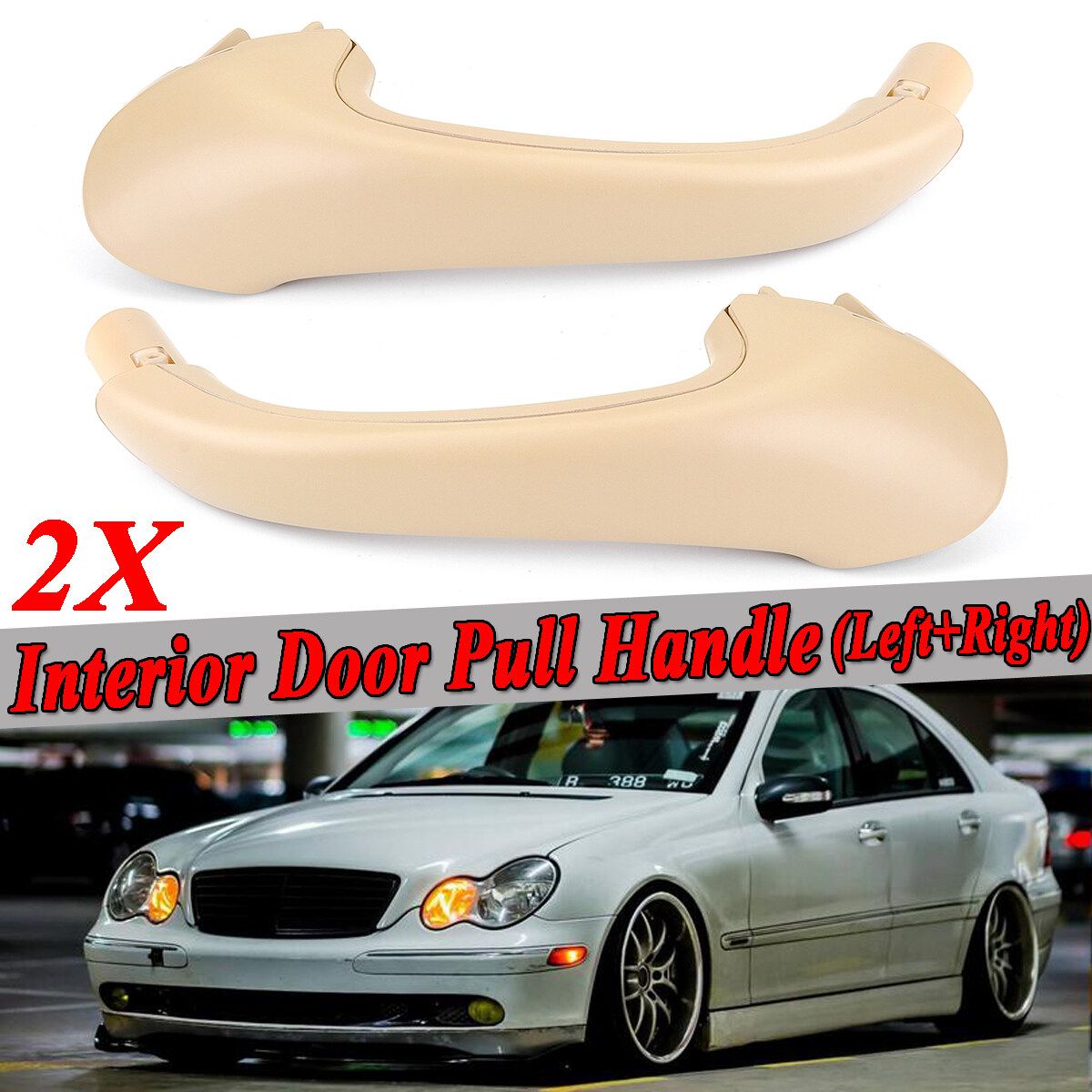 Front Left + Right Interior Door Handles For Mercedes For Benz W203 -Class
