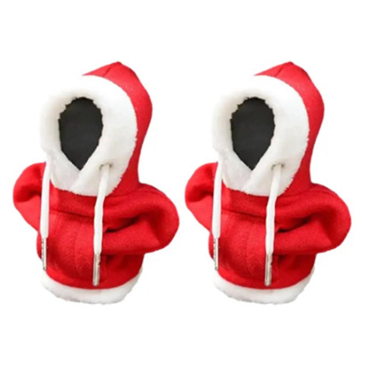 Hooded Gear Lever Cover Cozygear 2pcs Sweater Hoodie Shift Covers Soft Red