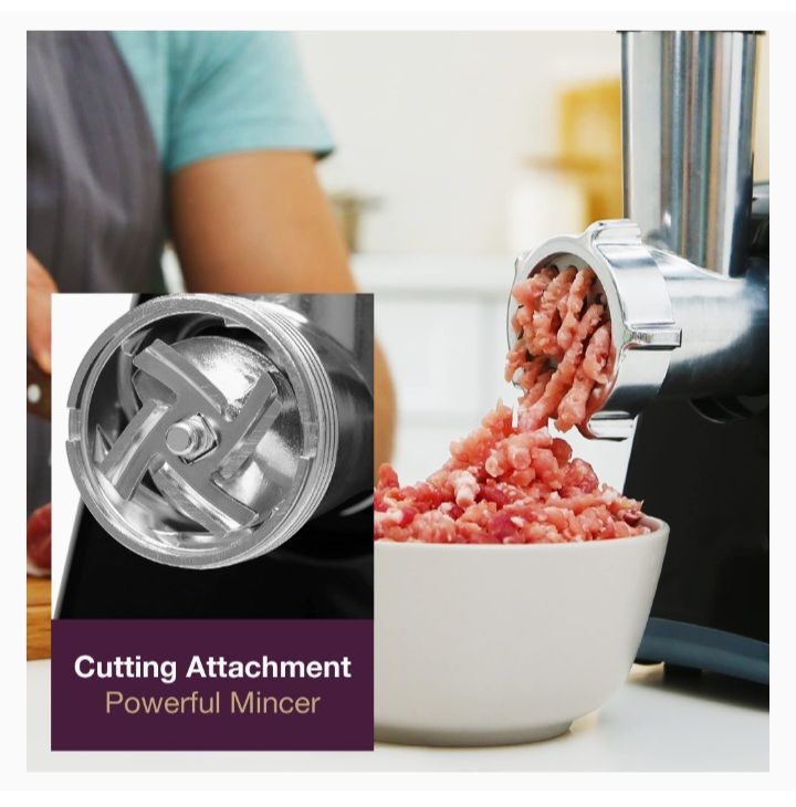 Meat Grinder, Mincer & Sausage Maker With Kibble Attachment
