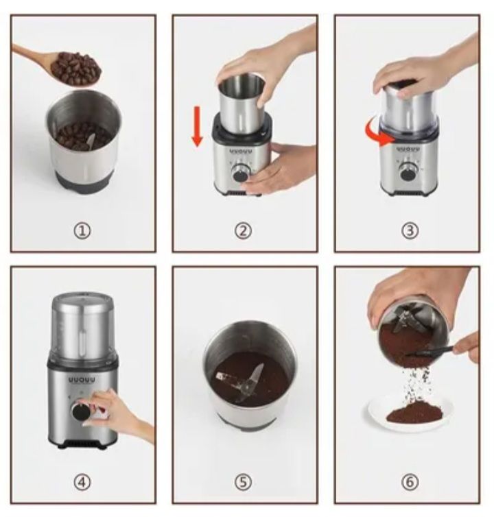 UUOUU Multifunctional Coffee & Spice Grinder - 350W