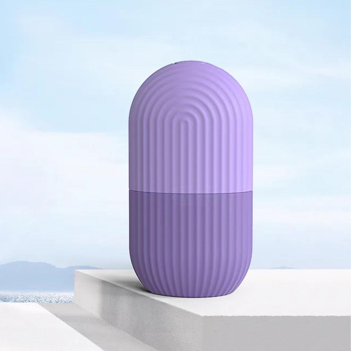 Beauty Ice Roller Face Eye Puffiness Relief Purple