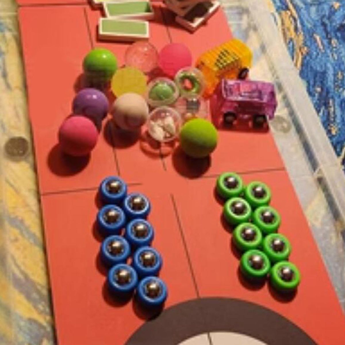 16Pcs Mini Shuffleboard Pucks Shuffleboard Rollers Set For