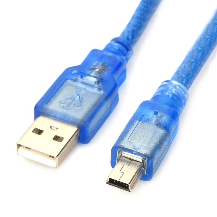 USB 2.0 AM To Mini 5pin USB Cable, Length: 30.5cm