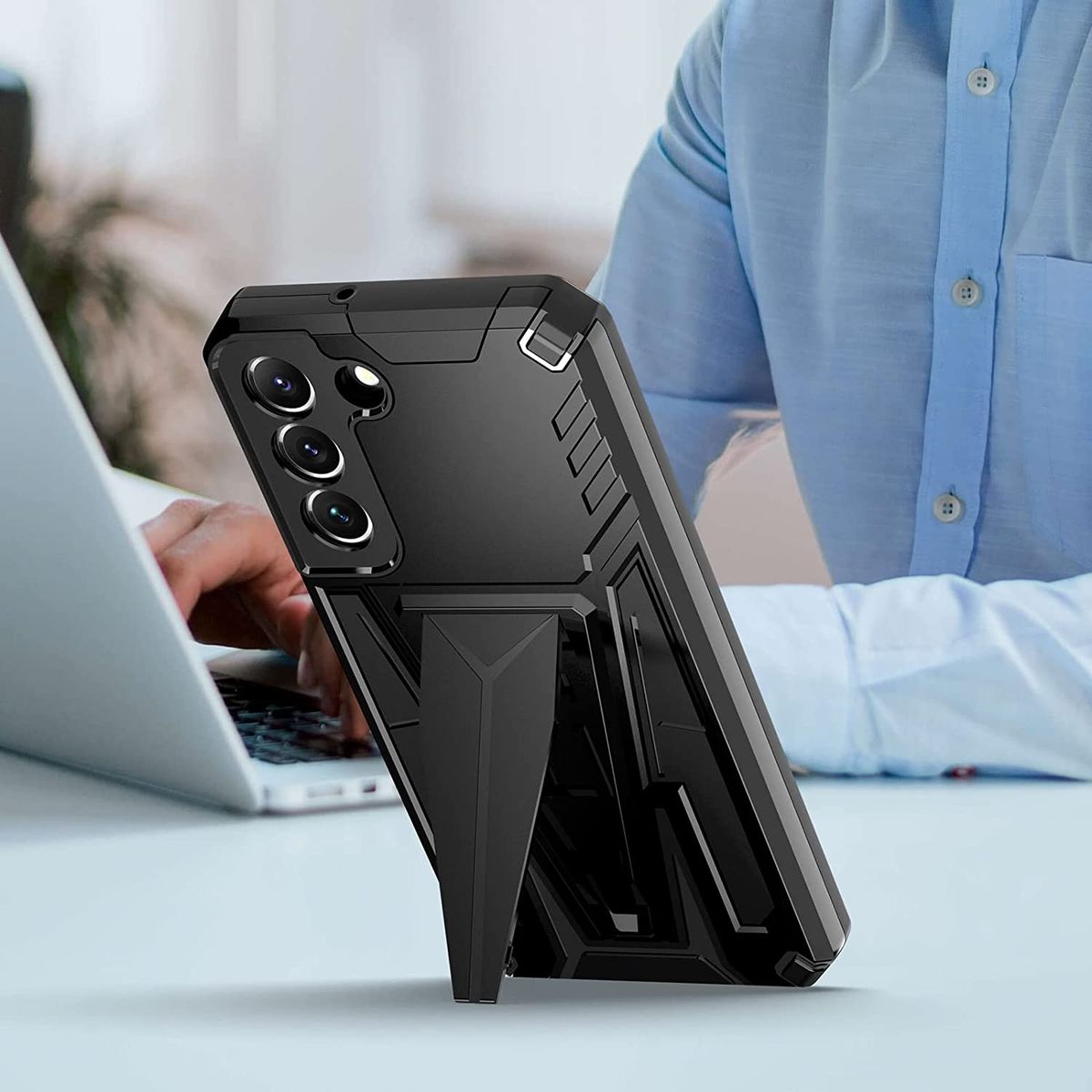 S22+ 5G Case With Stand Military Grade Drop Protection Armor
